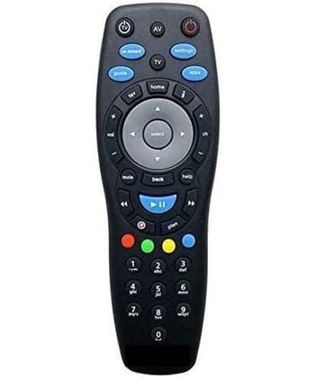 V3Deals Remote Compatible with Tata Sky DTH HD Set Top Box with Recording Feature | Non Voice | Replecement Tata Play Hd Setup Box Remote - Also Works with TV (Tata Sky Recording)
