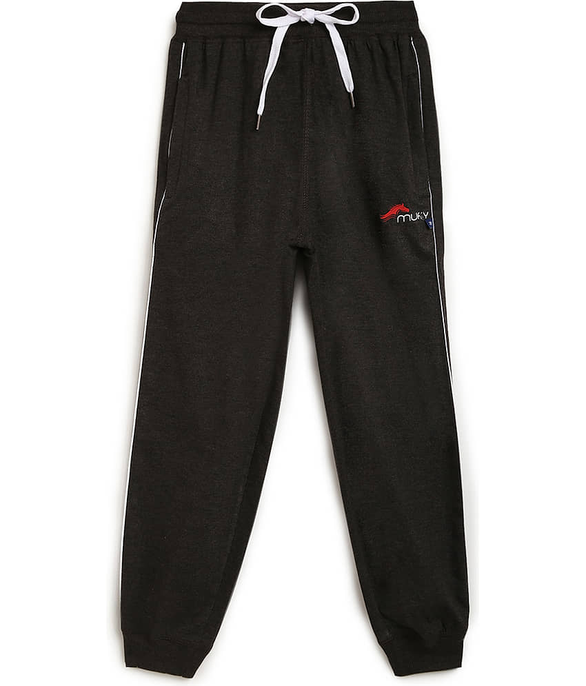 Muffy Pack of 1 Boys Cotton Trackpant ( Gray )