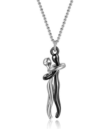 FASHION FRILL - Silver Pendant ( Pack of 1 )