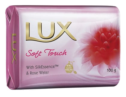 Lux Rose & Vitamin E Soap, Bathing Soap With Floral Fragrance, Soft, Moisturized And Glowing Skin, 100 G
