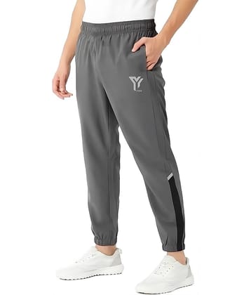 YUNEK Grey Polyester Men's Joggers ( Pack of 1 )