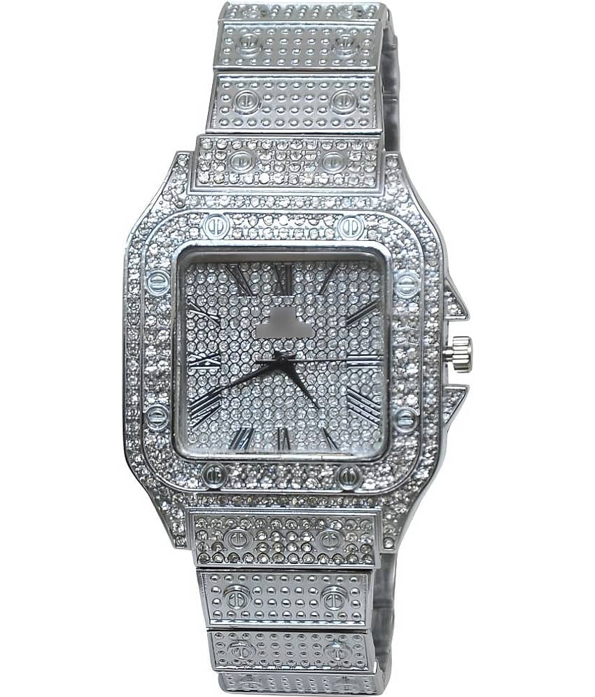 Viser Silver Metal Analog Men's Watch