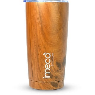 IMECO ECO OAK Stainless Steel Water Bottle (600 ml) BPA Free, Leak Proof, Travel Ready, Lighteight, Reusable, Durable