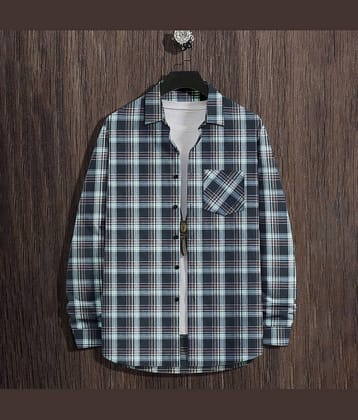 Eyebogler Cotton Blend Regular Fit Checks Full Sleeves Men's Casual Shirt - Multicolor ( Pack of 1 )