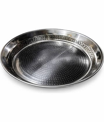 Dynore 1 Pcs Stainless Steel Silver Platter