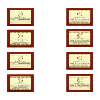 Khadi Natural Honey Glycerine Soap Combo Pack Of 8 – 125gm Each