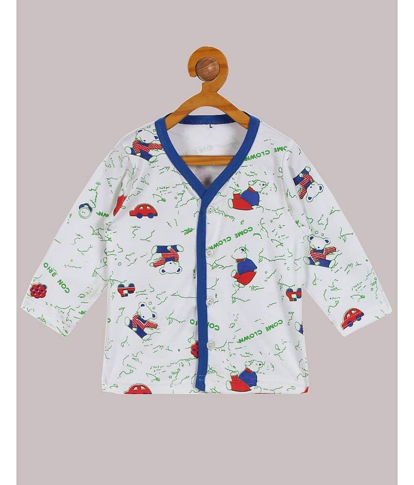 Babeezworld Pack of 1 Baby Boys Cotton T-Shirt ( White )