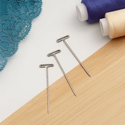 Stainless Steel T Pins (380+ Pieces) � 22mm Nickel Plated Pins for Wig Making, Blocking, Knitting, Paper, Garment Packing, Office Use, Strong Metal Pin � T Pins for Paper Stainless Steel T Pins (380+ Pieces) � 22mm Nickel Plated Pins for Wig Making, Blocking, Knitting, Paper, Garment Packing, Office Use, Strong Metal Pin � T Pins for Paper