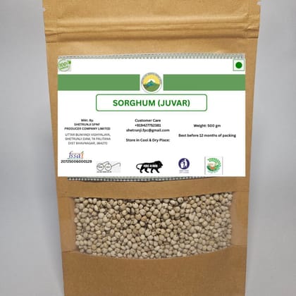 Sorghum (Juvar) - 500 gm - 500 gm - One packet of Sorghum grains