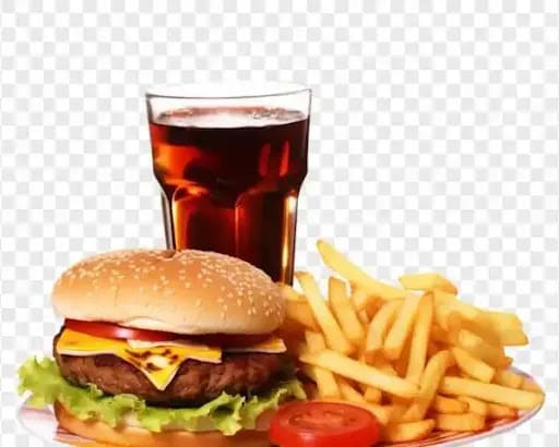 Chicken Burger + French Fries + Pepsi [400 ML]