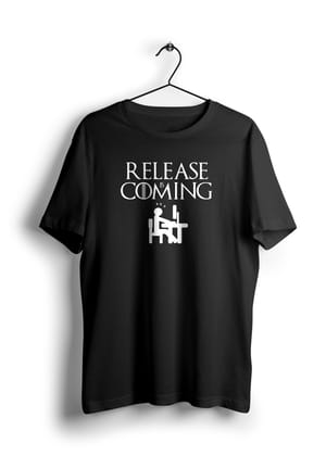 Release is Coming Half Sleeve Unisex T-Shirt-BLACK / L
