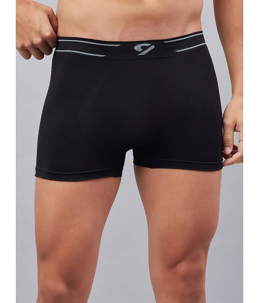 C9 Airwear Pack of 1 Nylon Trunks For Men's ( Black )