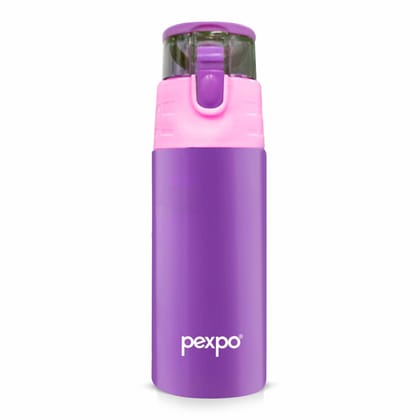Pexpo 24 Hrs Hot & Cold Stainless Steel Vacuum Insulated Flask, 750ml, Purple, Cardio | Thermosteel Flask | Double Walled | Durable | Leak-Proof | Eco-Friendly | Home | Kitchen | Travelling