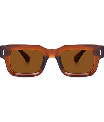 Peter Jones Brown Rectangular Sunglasses ( Pack of 1 )