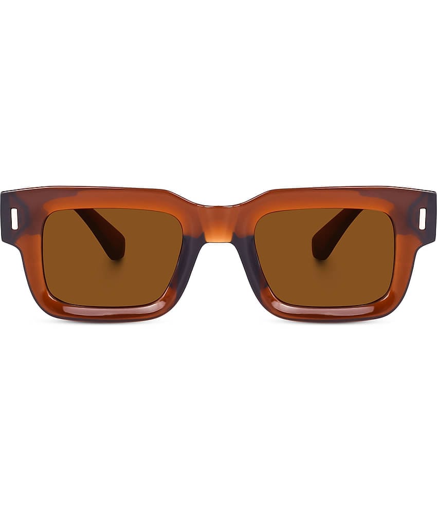 Peter Jones Brown Rectangular Sunglasses ( Pack of 1 )