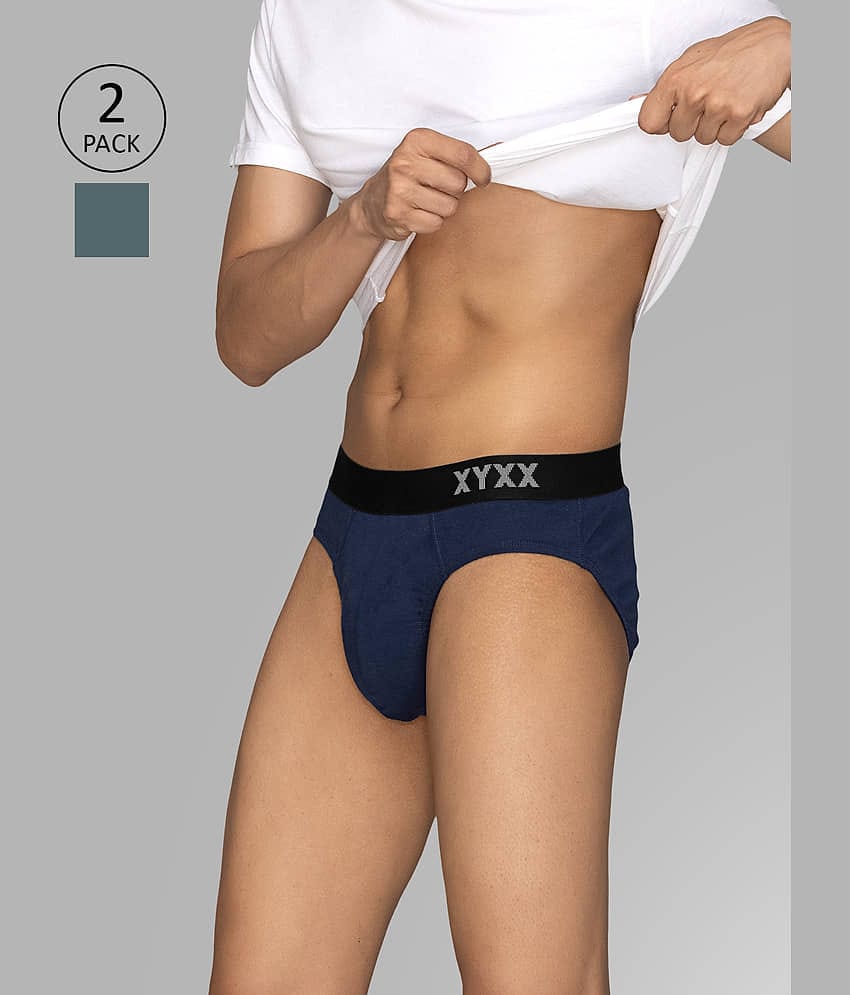 XYXX Pack of 2 Cotton Briefs For Men's ( Multicolor )