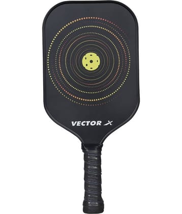 Vector X Pickle Bat, Lightweight Carbon Fiber Material, Face Honeycomb Composite Core Paddle Low Edge Guard, Durable, Lightweight Pickleball Racket Black Color
