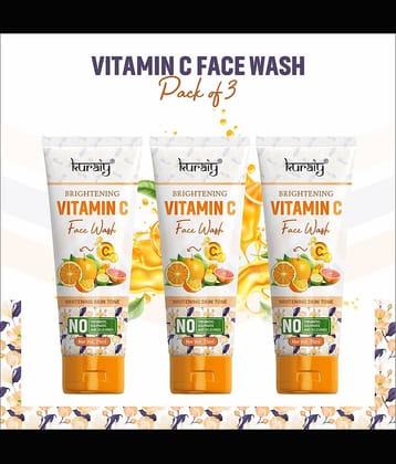 KURAIY Facial Cleanser Face Washing Remove Blackhead Face wash pack of 3