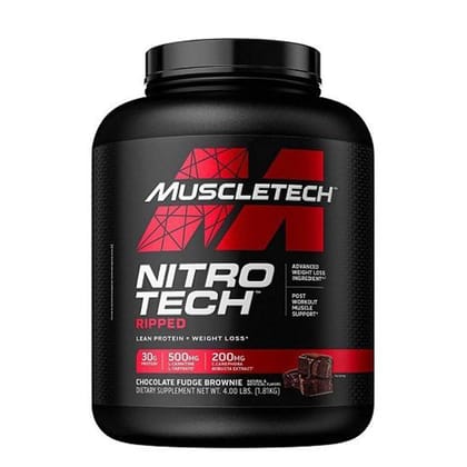 MuscleTech Nitro-Tech Ripped-1.81kg / Chocolate Fudge Brownie