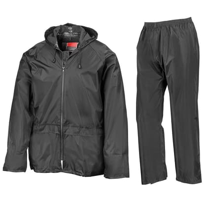 Romano nx 100% Waterproof 3 Years Warranty Heavy Duty Double Layer Hooded Rain Coat Men with Jacket and Pant in a Storage Bag-Medium