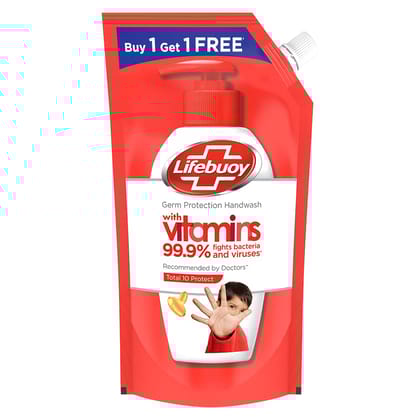 Lifebuoy Total 10 Activ Naturol Germ Protection Handwash Refill, 725 Ml