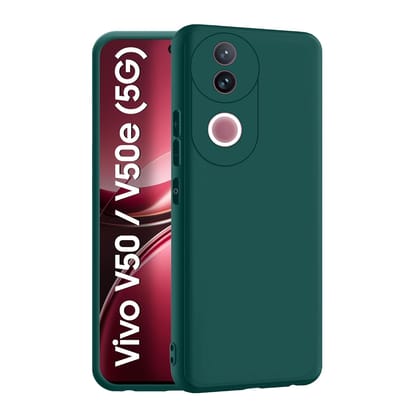 Vivo V50 / V50e / Vivo T4R (5G) Back Cover | Camera Bump Protection & Inner Velvet Fabric Lining | Ultra Slim Matte Soft Rubberised Case Cover