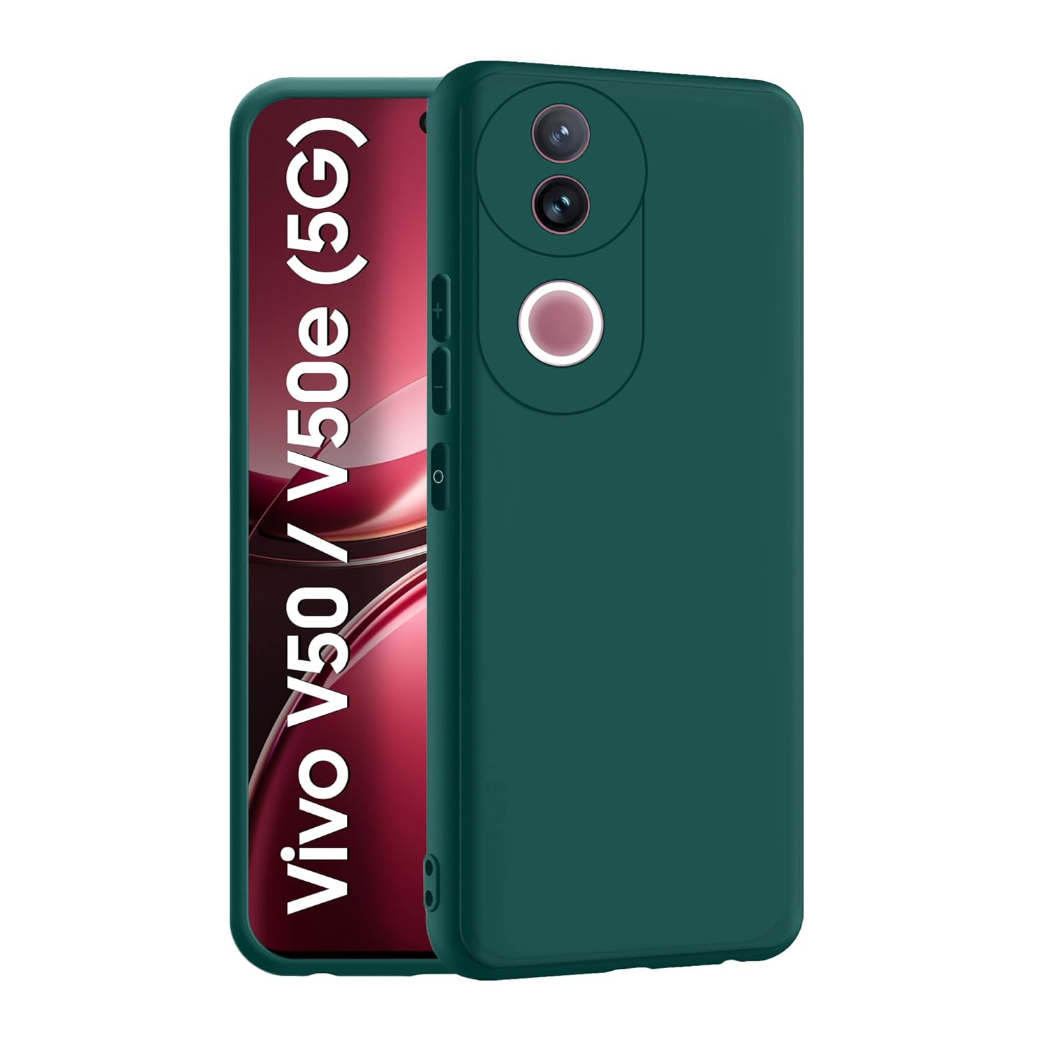 Vivo V50 / V50e / Vivo T4R (5G) Back Cover | Camera Bump Protection & Inner Velvet Fabric Lining | Ultra Slim Matte Soft Rubberised Case Cover