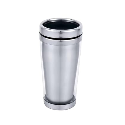 The Bean Co Roasters Coffee Travel Mug | 470 ML | Insulated Coffee Tumbler | Anti-Slip Grip, Double Wall Vacuum Insulated Stainless Steel Travel Mug (Silver) The Bean Co Roasters Coffee Travel Mug | 470 ML | Insulated Coffee Tumbler | Anti-Slip Grip, Double Wall Vacuum Insulated Stainless Steel Travel Mug (Silver)