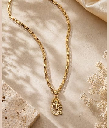 shankhraj mall Gold Pendant ( Pack of 1 )