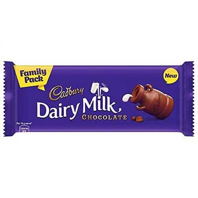 Cadbury Dairy Milk Chocolate Bar Family Pack, 117 g