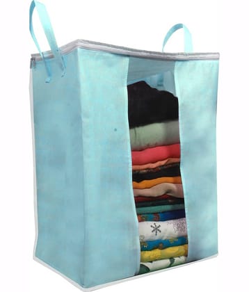 PrettyKrafts XXXL Saree Cover/Sari Organizer with Handles and Transparent Front Extra Large Sari Cover