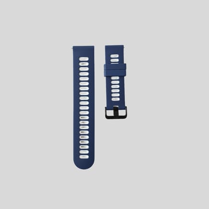 Blue - White Releasable Watch Strap -Samsung/Noise/Boat/Realme/OnePlus/Other - SELECT MM Blue - White Releasable Watch Strap -Samsung/Noise/Boat/Realme/OnePlus/Other - SELECT MM - 20 MM