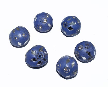 Handmade Kashmiri Beads use for jewelry makings, KASM-49-Per Packet of 25 Pcs / 24X20 MM