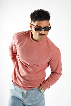 Arctic Luxury Textured Sweatshirt-Large / Pink / Arctic Luxury Textured sweatshirt
