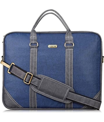 Lorem - Blue Colorblocked Messenger Bag