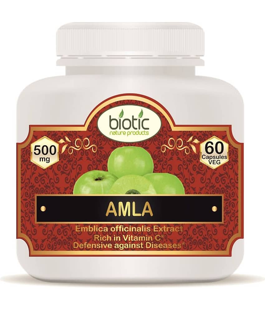 Biotic Amla Capsules (Emblica officinalis Extract) 500mg Capsule 60 no.s