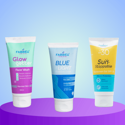 Combo of Glow Getter Facewash + SPF 30 + Blue Light Cream Combo of Glow Getter Facewash + SPF 30 + Blue Light Cream