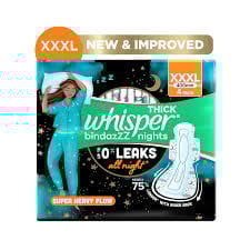 WHISPER BINDAZ NIGHT XXXL 4PC