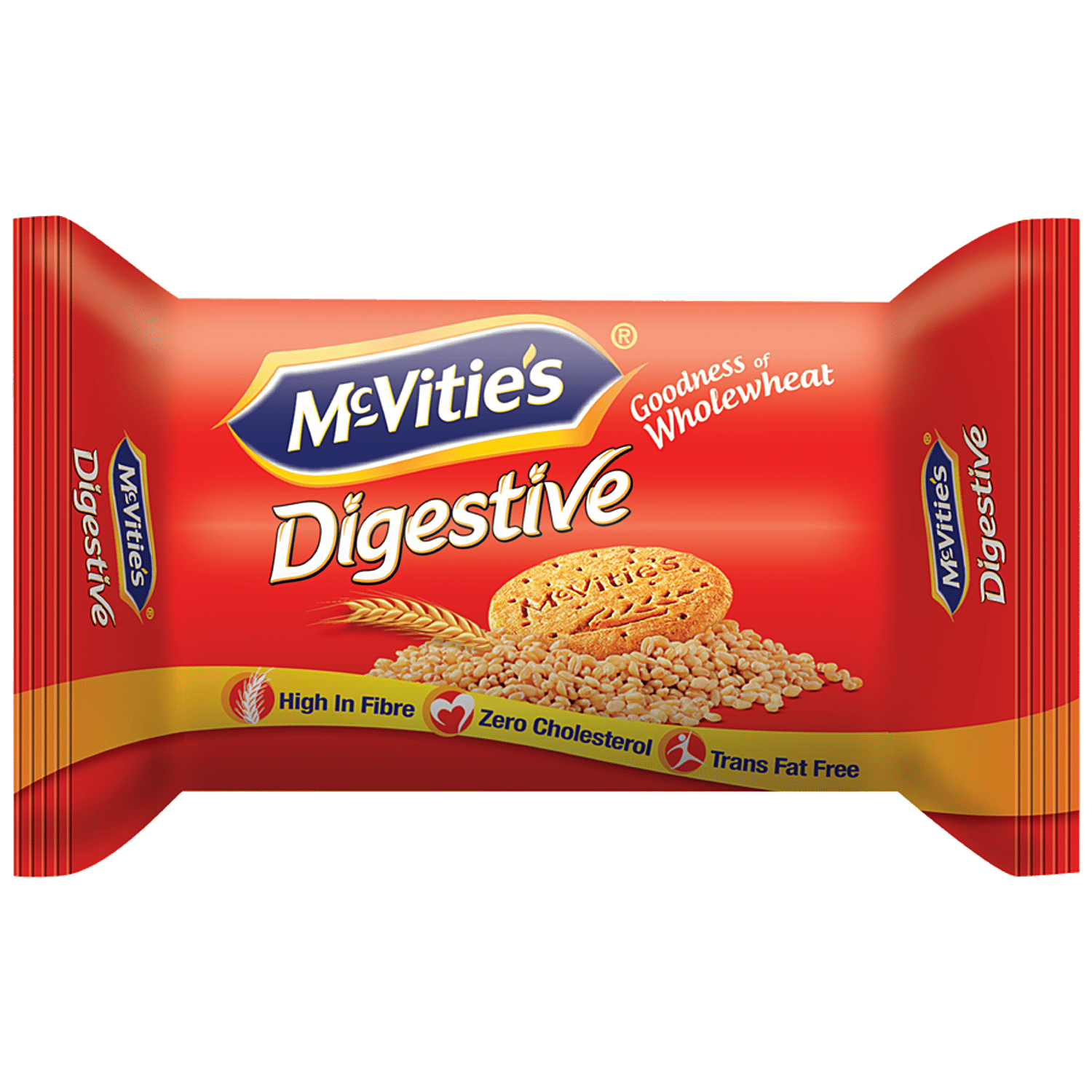 Mcvities Digestive High Fibre Biscuits - Goodness Of Wholewheat, 100 g Pouch