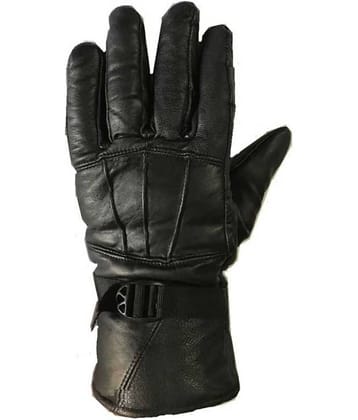 Loopa - Black Polyester Men's Biker Gloves ( Pack of 1 )