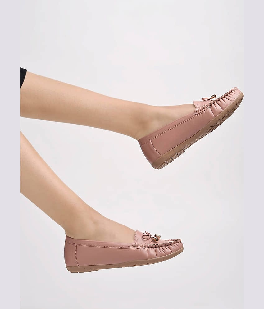 Stylestry Peach Women's Casual Ballerinas