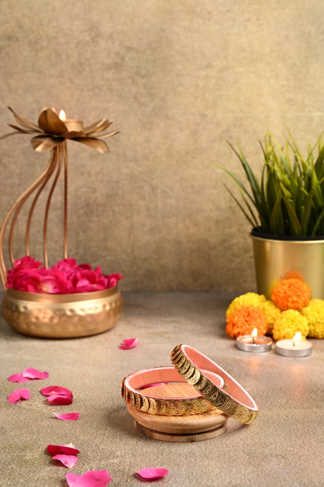 Bangle (Gold and Pink)- 2*4