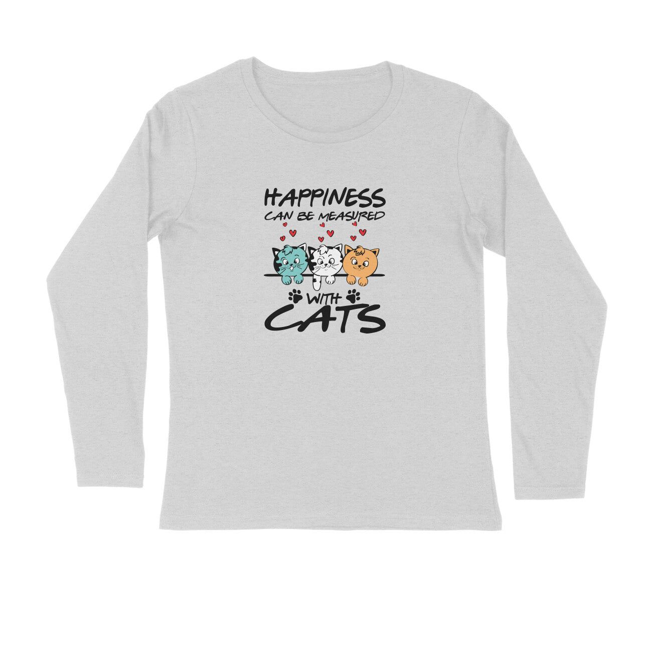 Full Sleeves Round Neck (Men) - Feline Happy (3 Colours)
