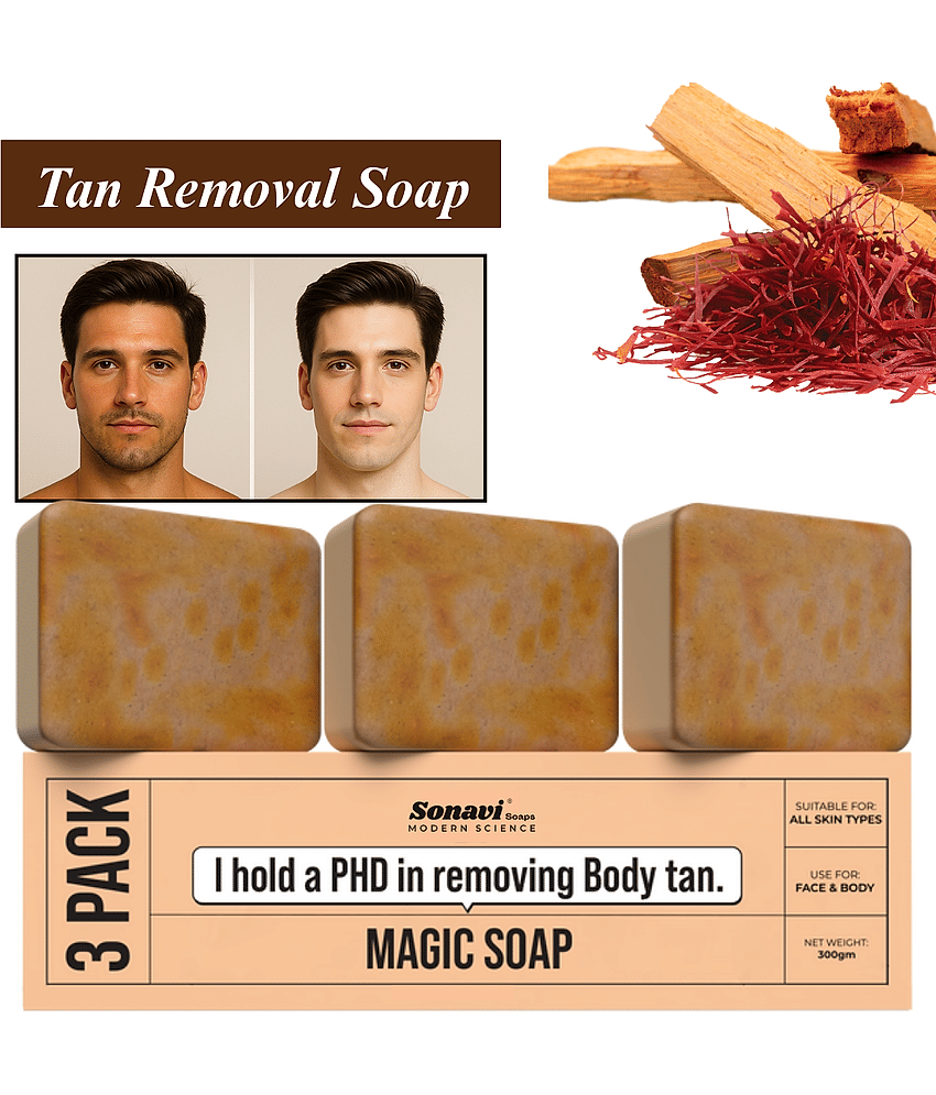 Sonavi Skin Whitening GHARSOAP Soap for All Skin Type ( Pack of 3 )