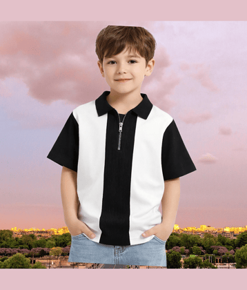 TarrenT HunT Pack of 1 Boys Cotton Blend Tshirt & Short Set ( Black )