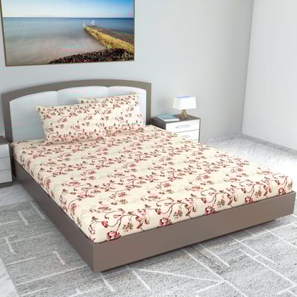 Summer Fern Pattern Bedsheet For King Size Bed-King / Summer Fern / FL-2009-KB