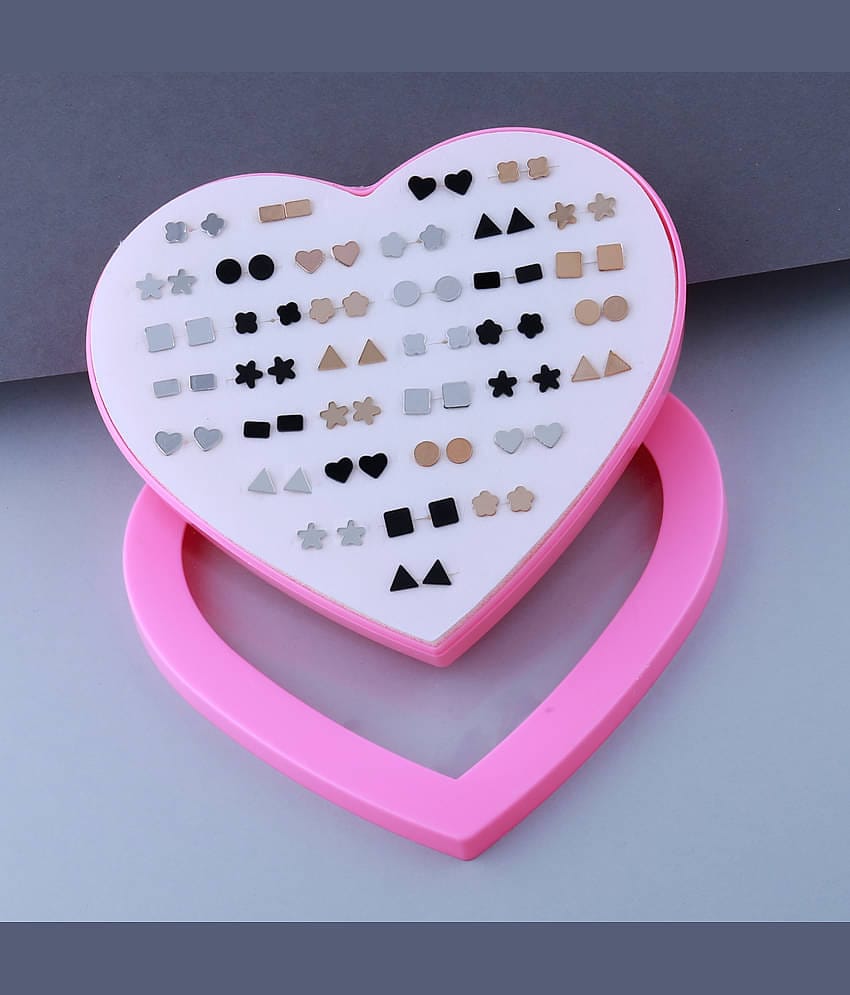 Stud Earring Golden look Set of 36 Earrings for Women…