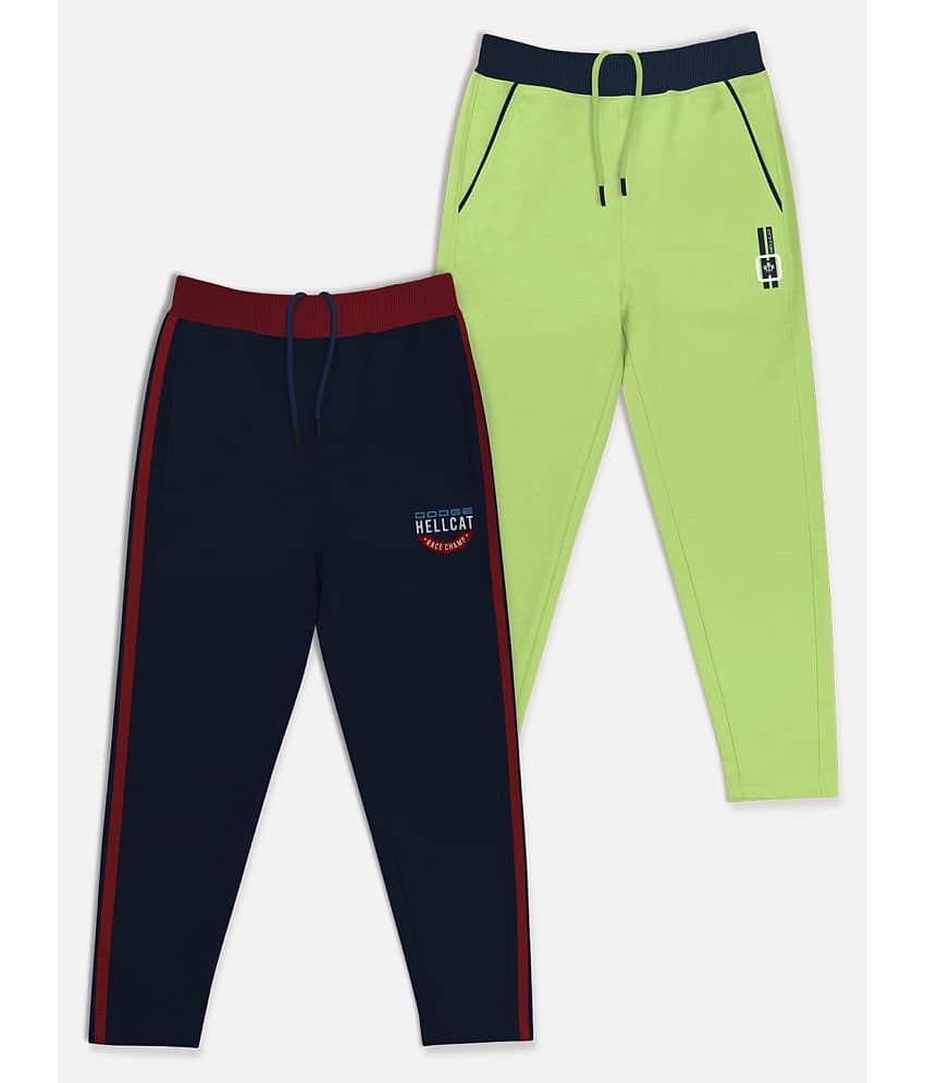 HELLCAT Pack of 2 Boys Cotton Blend Trackpant ( Multicolor )
