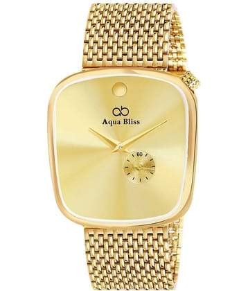 AQUA BLISS - Gold Stainless Steel Chronograph Men's Watch