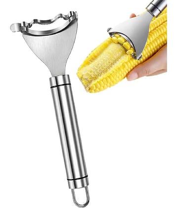 VillWin Stainless Steel Corn Peeler and Corn Remover with Ergonomic Ultra-Sharp Blades | Efficient Corn Peeling Tool for Effortless Kernel Removal | Corn Peeler Corn Remover Cutter